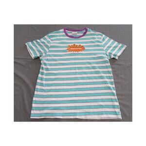 Orange Slime Splat Nickelodeon Short Sleeve Tee Ladies XL Green Purple White